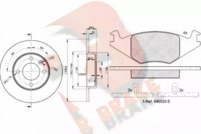 R BRAKE 3r04613325 -